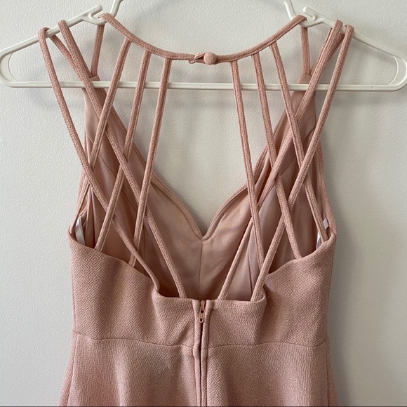 NWT B. DARLIN PINK SPARKLE SKATER DRESS - Picture 5 of 8